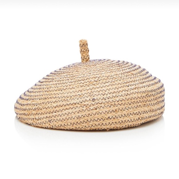Lola Hat raffia natural beret - Picture 1 of 10